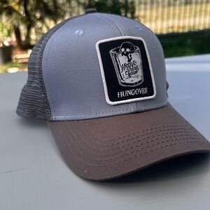 Gray and Brown Trucker Hat